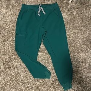Figs Green M petite jogger